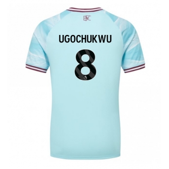 Burnley Lesley Ugochukwu #8 Maglia Gara Trasferta Repliche 2025-26 Maniche Corte